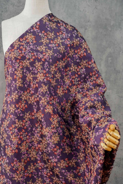 Floral Jacquard Fabric, 3D Raised Ditsy Flowers, Vintage Cottagecore Textured Fabric for Dresses, Jackets, Skirts and Sewing, 55"Wide