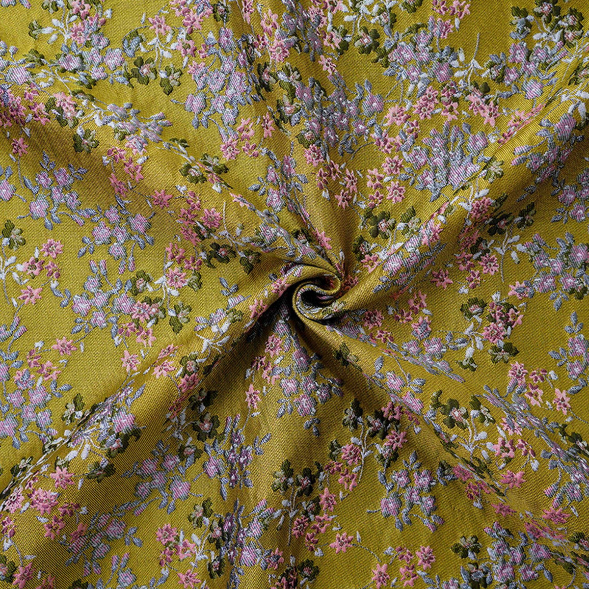 Floral Jacquard Fabric, 3D Raised Ditsy Flowers, Vintage Cottagecore Textured Fabric for Dresses, Jackets, Skirts and Sewing, 55"Wide