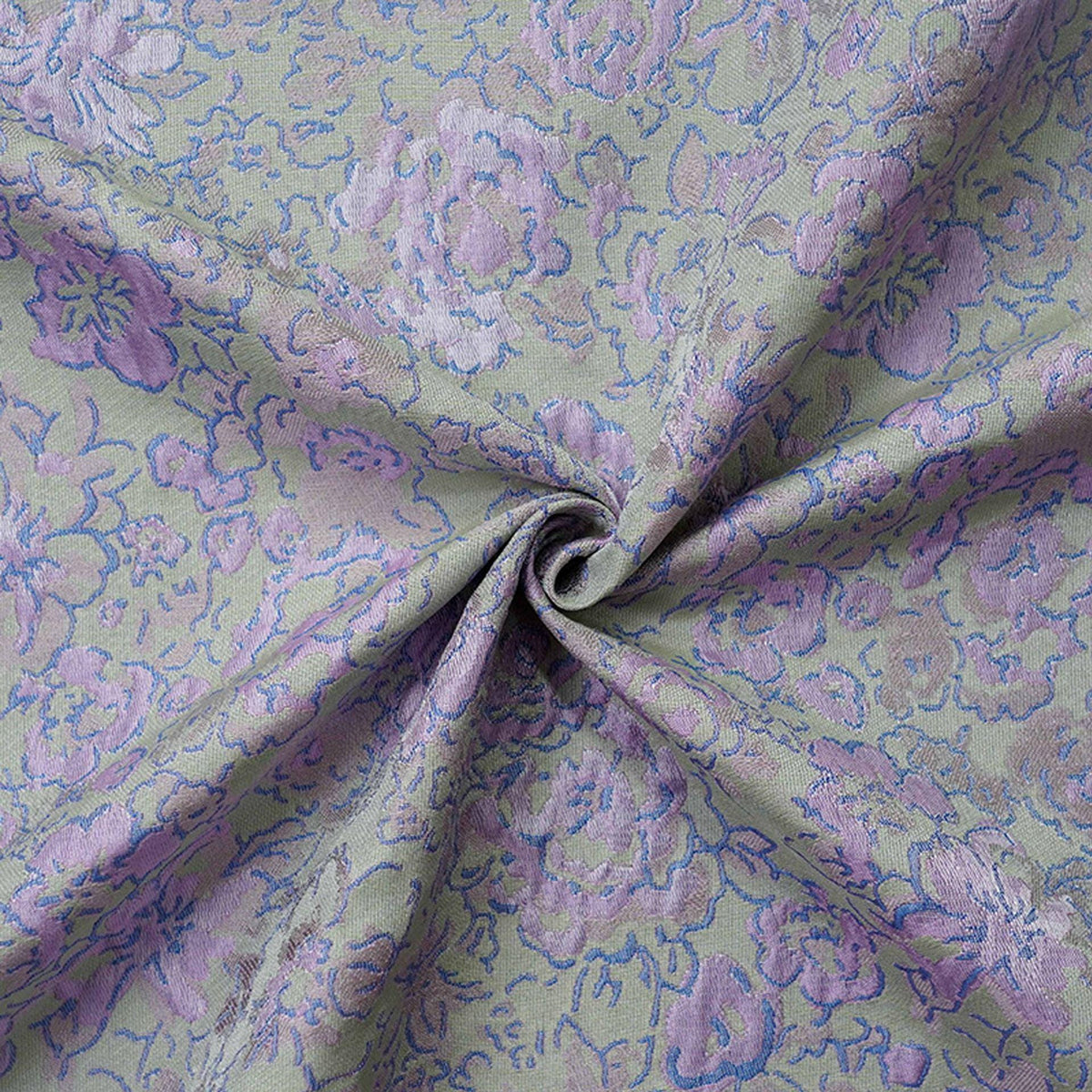 Pastel Floral Jacquard Fabric, Pink Lavender 3D Raised Textured Brocade, Abstract Flower Pattern for Dresses, Skirts, Sewing, 2 Colors, 65"