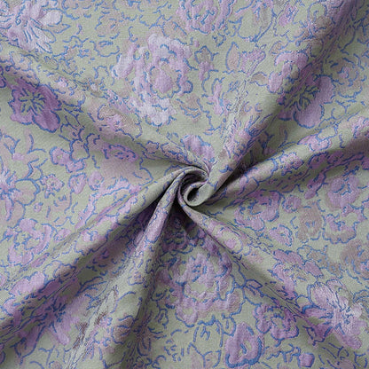 Pastel Floral Jacquard Fabric, Pink Lavender 3D Raised Textured Brocade, Abstract Flower Pattern for Dresses, Skirts, Sewing, 2 Colors, 65"