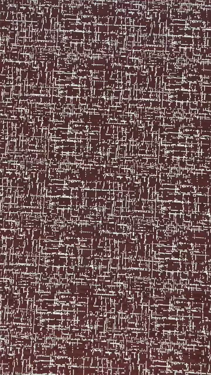 Green Abstract Jacquard Fabric, Cotton Polyester Blend, 59" Wide