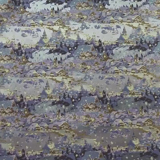 Romantic Gold Metallic Jacquard Brocade Fabric, Lavender Floral Woven Satin Textile for Dress, Qipao, Bridal and Sewing Projects, 59"Wide