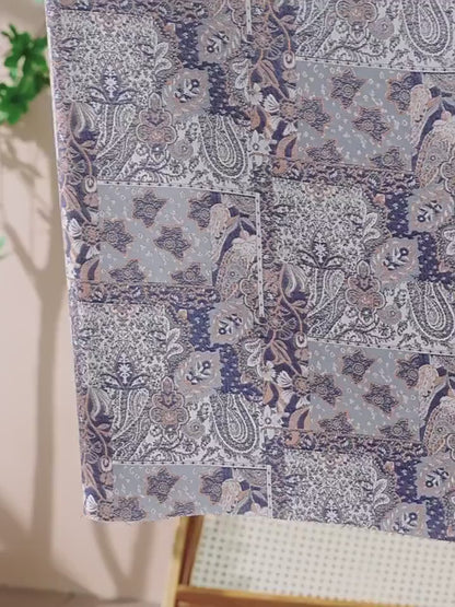 Rayon Shu Luo Fabric, Ornamental Patchwork Floral Textile, Chinese Style Fabric for Dresses, Qipao, Shirts, Sewing and Crafts
