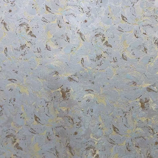 Abstract Watercolor Floral Jacquard Fabric | Mint Green Yarn-Dyed Brocade Textile | Elegant Dressmaking & Home Decor Fabric